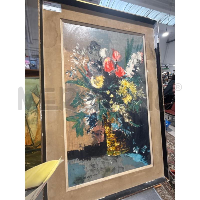QUADRO VASO FIORI CORNICE DERA | Mercatino dell'Usato San giovanni teatino 1