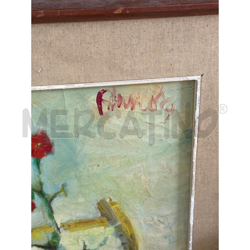 QUADRO VASO FIORI ROSSI | Mercatino dell'Usato San giovanni teatino 2