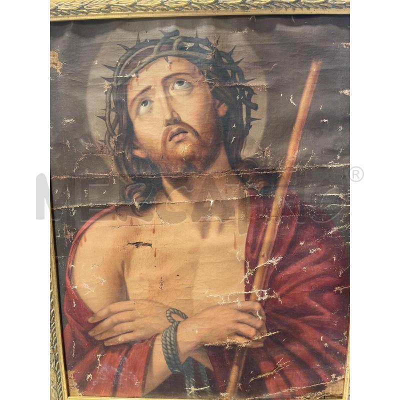 QUADRO VECCHIO GESU CORNICE DORATA 36X47 | Mercatino dell'Usato San giovanni teatino 1