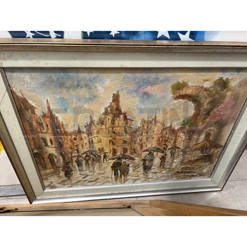 QUADRO VEDUTA CITTA SOTTO LA PIOGGIA | Mercatino dell'Usato San giovanni teatino 1