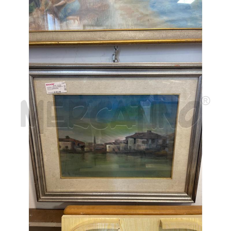 QUADRO VEDUTA PAESE A FIRMA NAPOLITANO | Mercatino dell'Usato San giovanni teatino 1