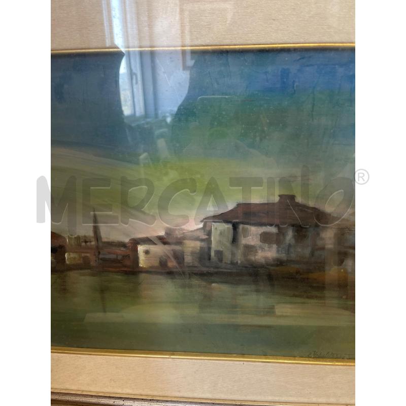 QUADRO VEDUTA PAESE A FIRMA NAPOLITANO | Mercatino dell'Usato San giovanni teatino 2