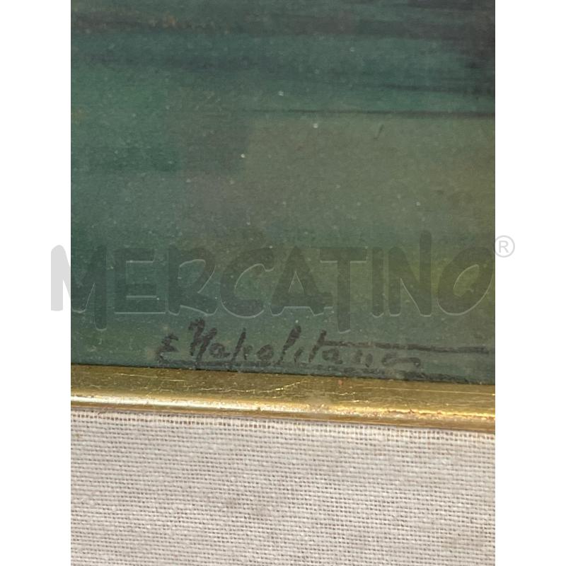 QUADRO VEDUTA PAESE A FIRMA NAPOLITANO | Mercatino dell'Usato San giovanni teatino 3