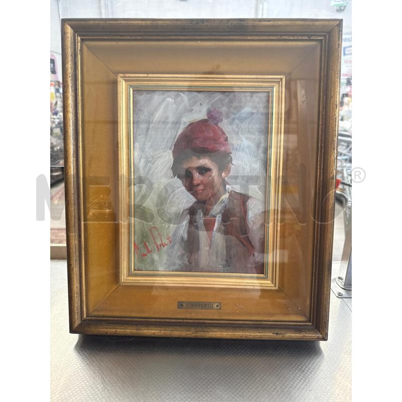 QUADRO VOLTO BAMBINO A FIRMA C.ROBERTO | Mercatino dell'Usato San giovanni teatino 3