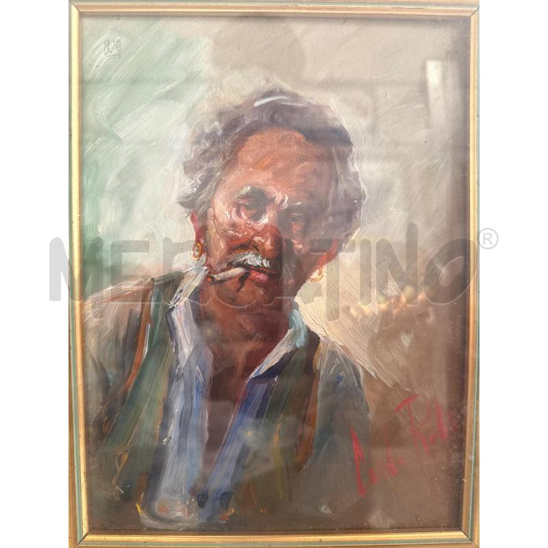 QUADRO VOLTO UOMO A FIRMA C.ROBERTO | Mercatino dell'Usato San giovanni teatino 1