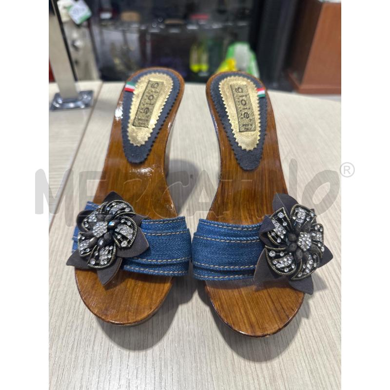 SANDALI DONNA GIOIELLO ZEPPA LEGNO | Mercatino dell'Usato San giovanni teatino 2