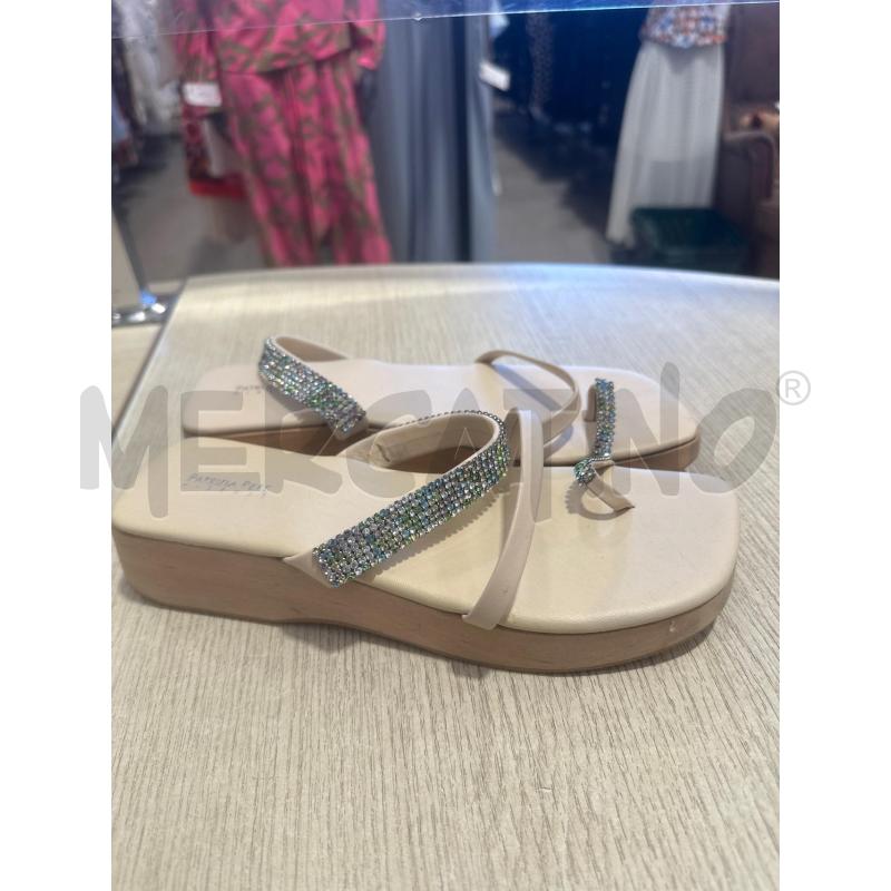 SANDALI DONNA PATRIZIA PEPE PANNA STRASS  | Mercatino dell'Usato San giovanni teatino 1