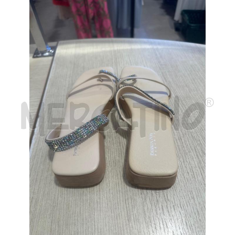 SANDALI DONNA PATRIZIA PEPE PANNA STRASS  | Mercatino dell'Usato San giovanni teatino 3