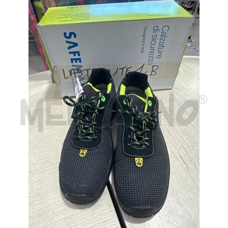 SCARPE ANTI INFORTUNISTICHE SAFE MAN NERE GIALLO FLUO TG 40 | Mercatino dell'Usato San giovanni teatino 2
