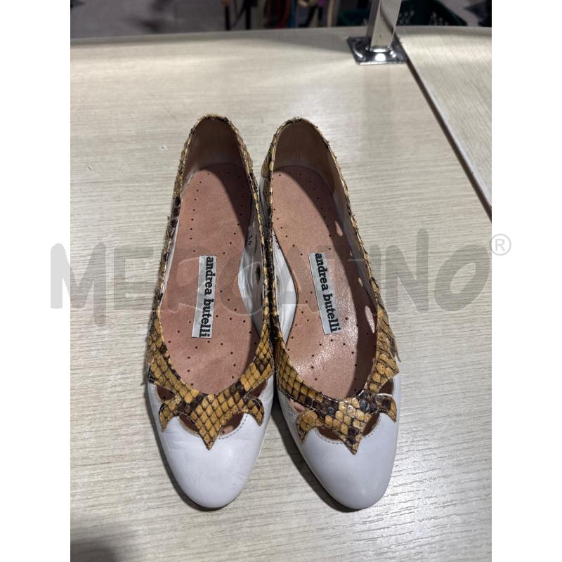 SCARPE DONNA ANDREA BUTELLI BIANCHE RETTILE | Mercatino dell'Usato San giovanni teatino 2