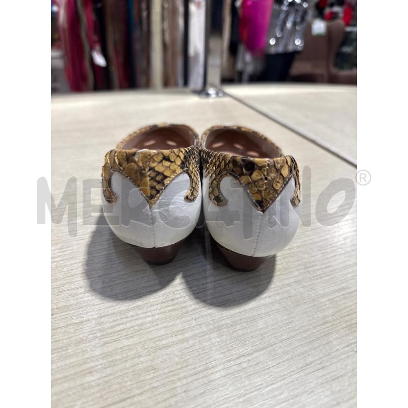 SCARPE DONNA ANDREA BUTELLI BIANCHE RETTILE | Mercatino dell'Usato San giovanni teatino 3
