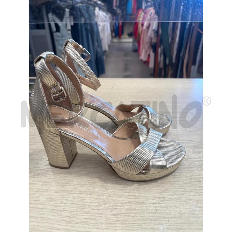SCARPE DONNA APEPAZZA DORATE SANDALO TACCO GROSSO  | Mercatino dell'Usato San giovanni teatino 1