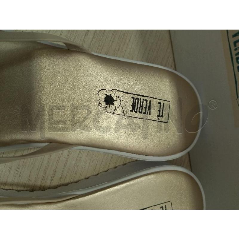 SCARPE DONNA APERTE TE VERDE DORATE | Mercatino dell'Usato San giovanni teatino 3