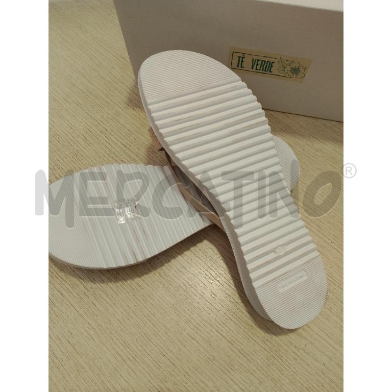 SCARPE DONNA APERTE TE VERDE DORATE | Mercatino dell'Usato San giovanni teatino 4