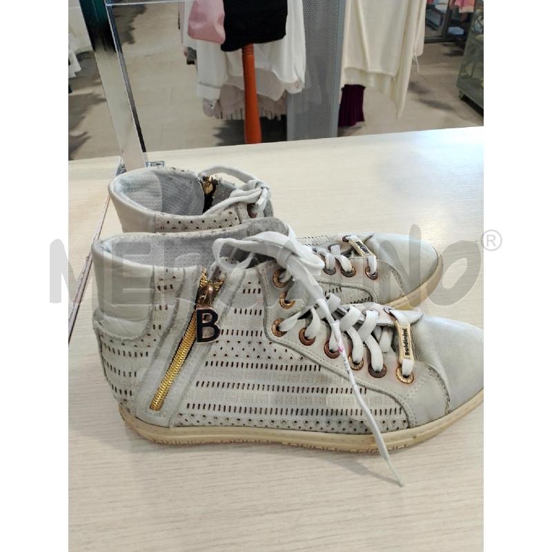SCARPE DONNA BALDININI GRIGIE ZIP DORATA | Mercatino dell'Usato San giovanni teatino 1