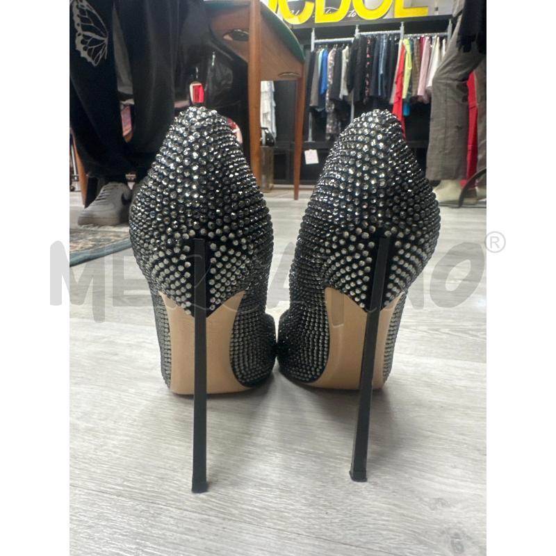 SCARPE DONNA CASADEI NERE STRASS TACCO TG 37 | Mercatino dell'Usato San giovanni teatino 3