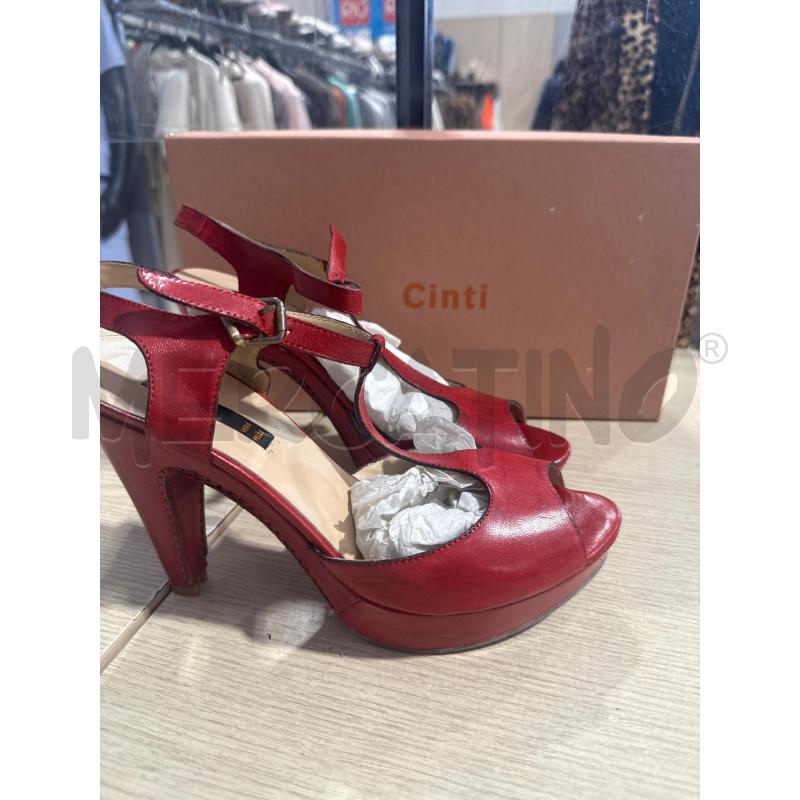 SCARPE DONNA CINTI ROSSE TACCO | Mercatino dell'Usato San giovanni teatino 1
