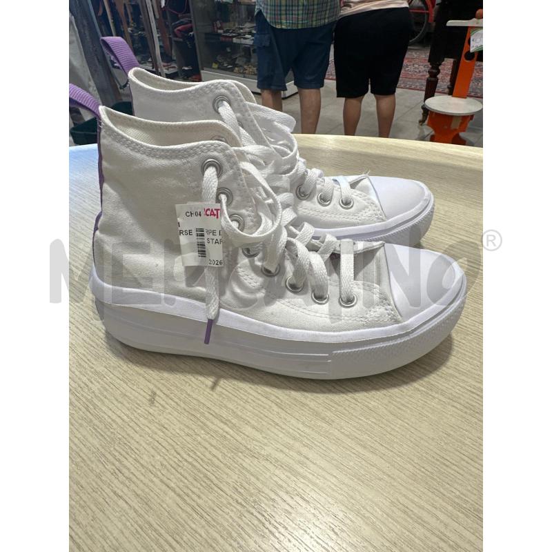 SCARPE DONNA CONCERSE ALL STAR BIANCHE LILLA | Mercatino dell'Usato San giovanni teatino 1