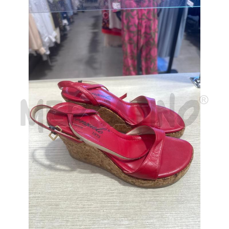 SCARPE DONNA CONSUELO ROSSE ZEPPA  | Mercatino dell'Usato San giovanni teatino 1