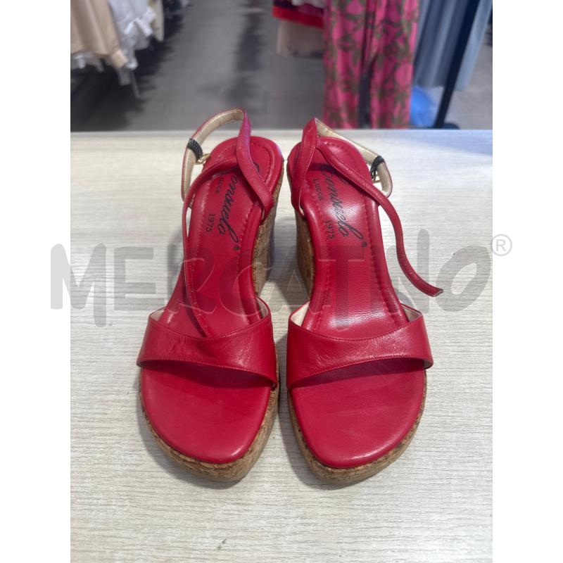 SCARPE DONNA CONSUELO ROSSE ZEPPA  | Mercatino dell'Usato San giovanni teatino 2