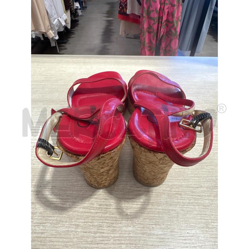 SCARPE DONNA CONSUELO ROSSE ZEPPA  | Mercatino dell'Usato San giovanni teatino 3