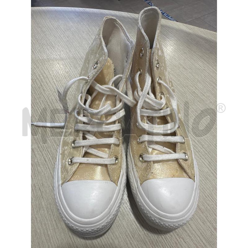SCARPE DONNA CONVERSE DORATE 4 1/2 | Mercatino dell'Usato San giovanni teatino 1