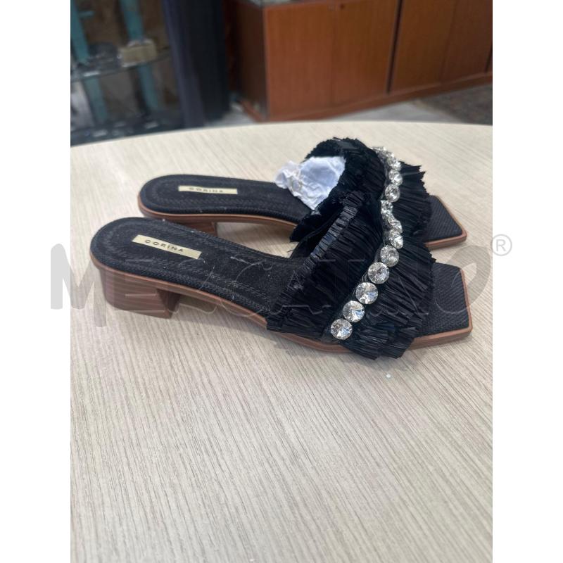 SCARPE DONNA CORINA NERE STRASS FRANGE  | Mercatino dell'Usato San giovanni teatino 1