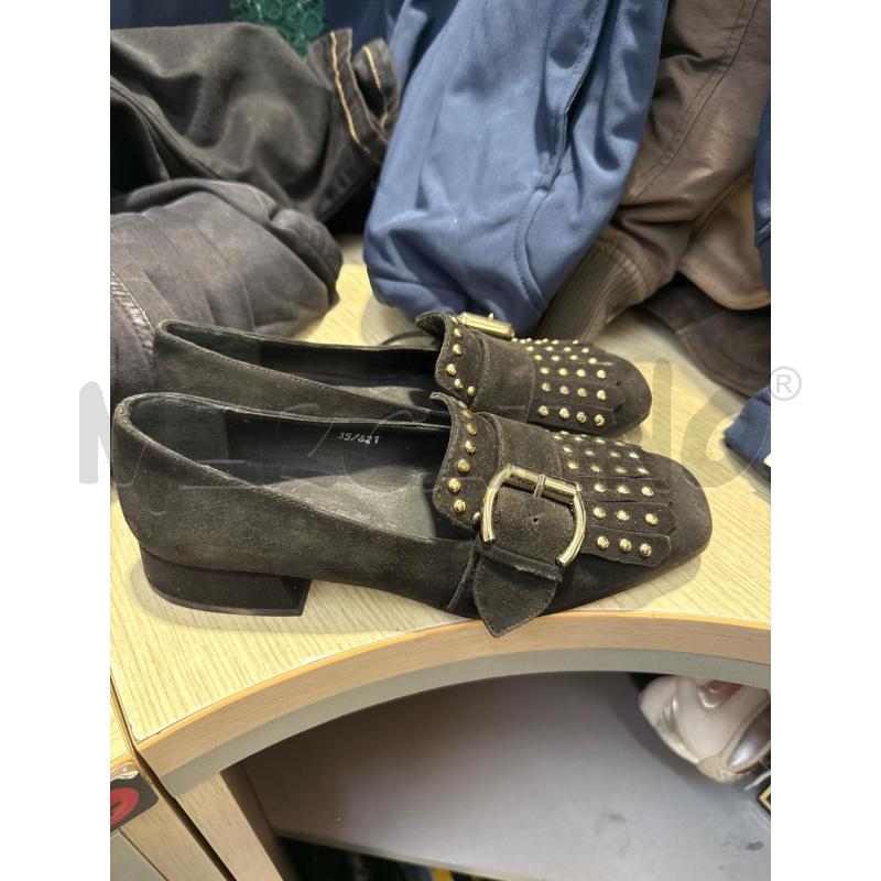 SCARPE DONNA ELVIO ZANON NERE FRANGE BORCHIETTE  | Mercatino dell'Usato San giovanni teatino 1