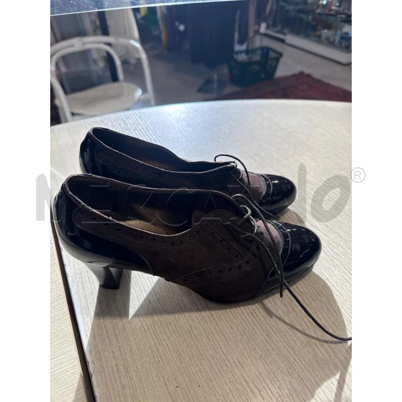 SCARPE DONNA FABIO FABIOLA MARRONI LACCI  | Mercatino dell'Usato San giovanni teatino 1