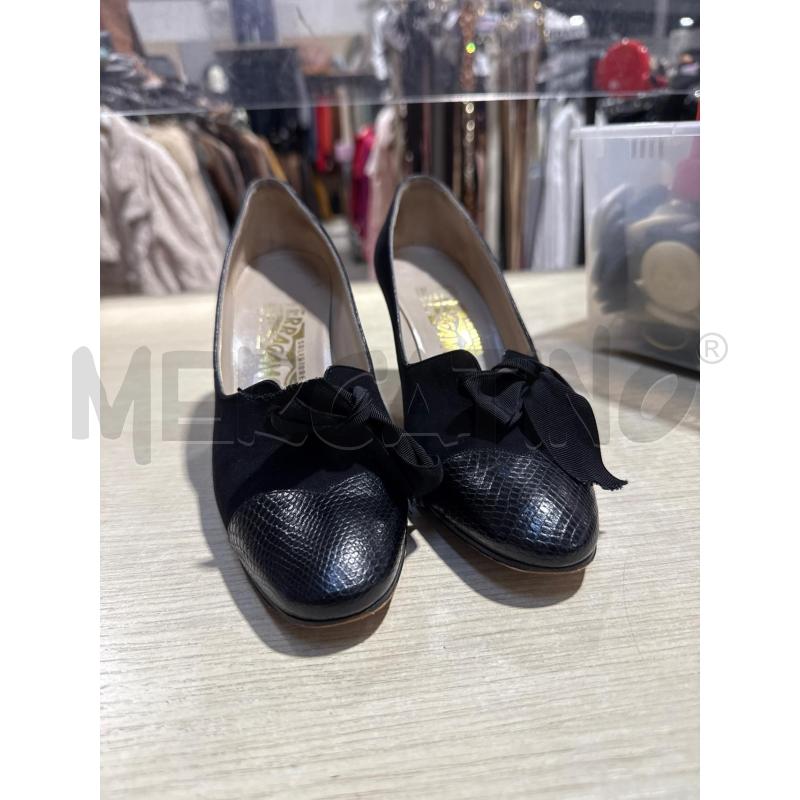 SCARPE DONNA FERRAGAMO NERO  | Mercatino dell'Usato San giovanni teatino 2