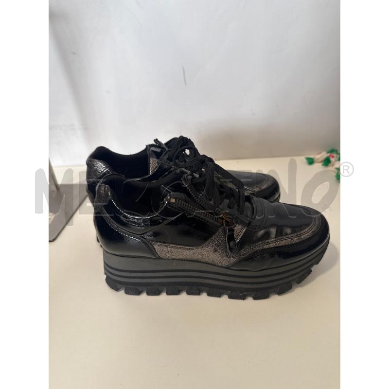 SCARPE DONNA FLY WY NERE LUCIDE GLITTER PELLE | Mercatino dell'Usato San giovanni teatino 1