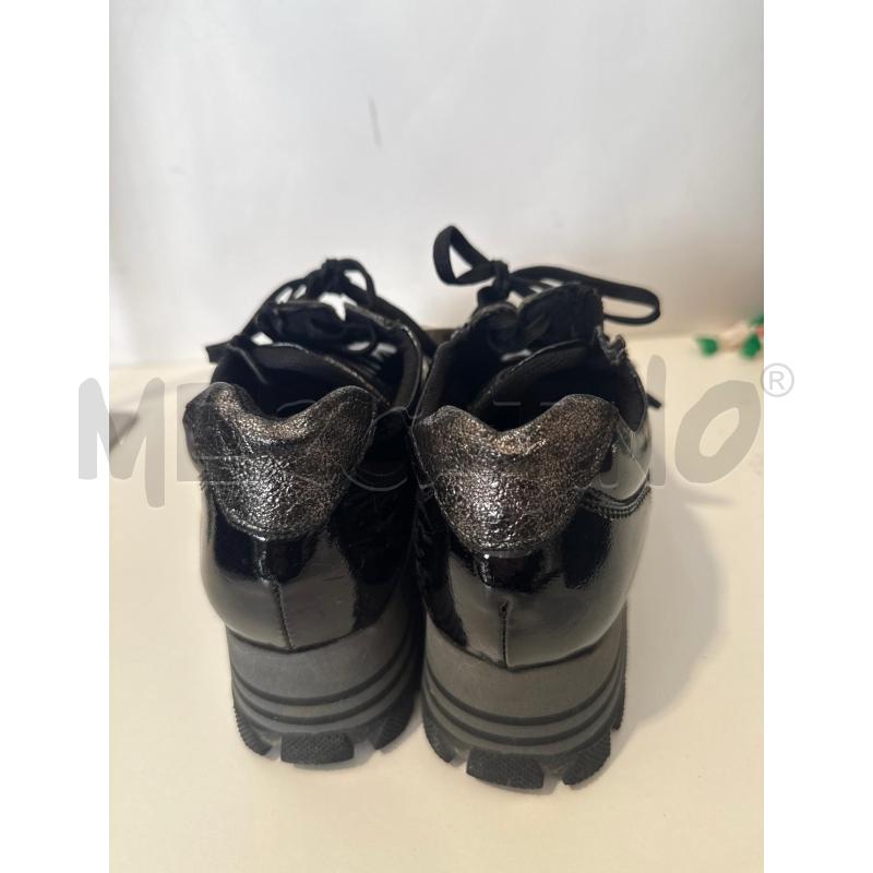 SCARPE DONNA FLY WY NERE LUCIDE GLITTER PELLE | Mercatino dell'Usato San giovanni teatino 3
