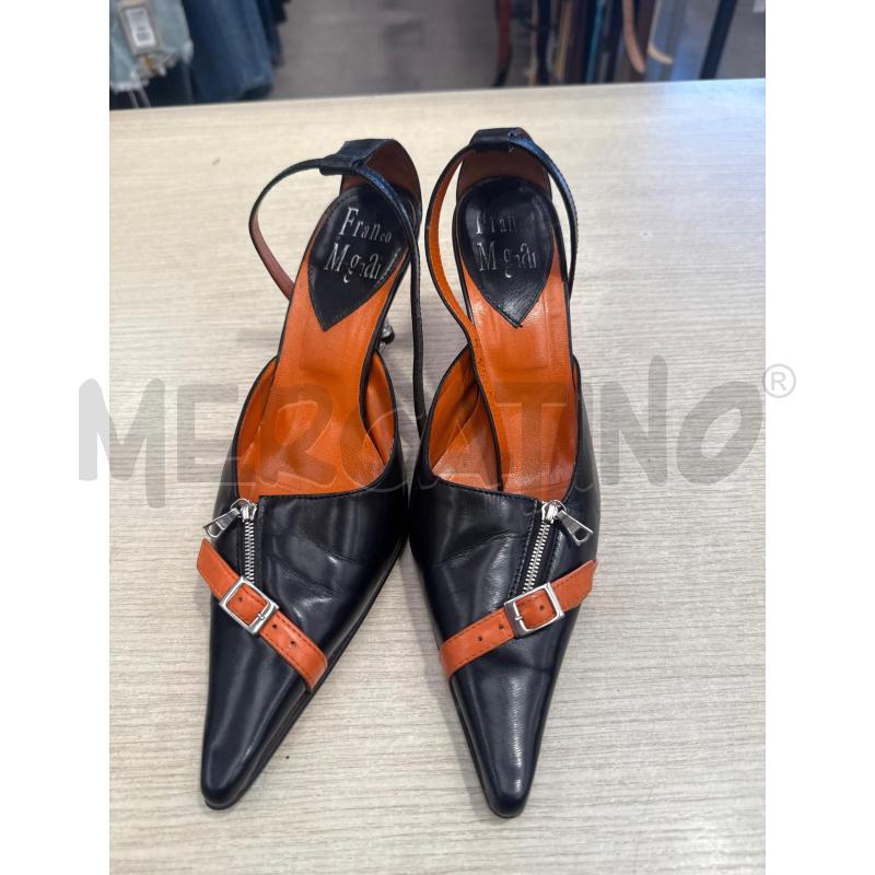 SCARPE DONNA FRANCO MAGAI NERE ARANCIONI | Mercatino dell'Usato San giovanni teatino 2