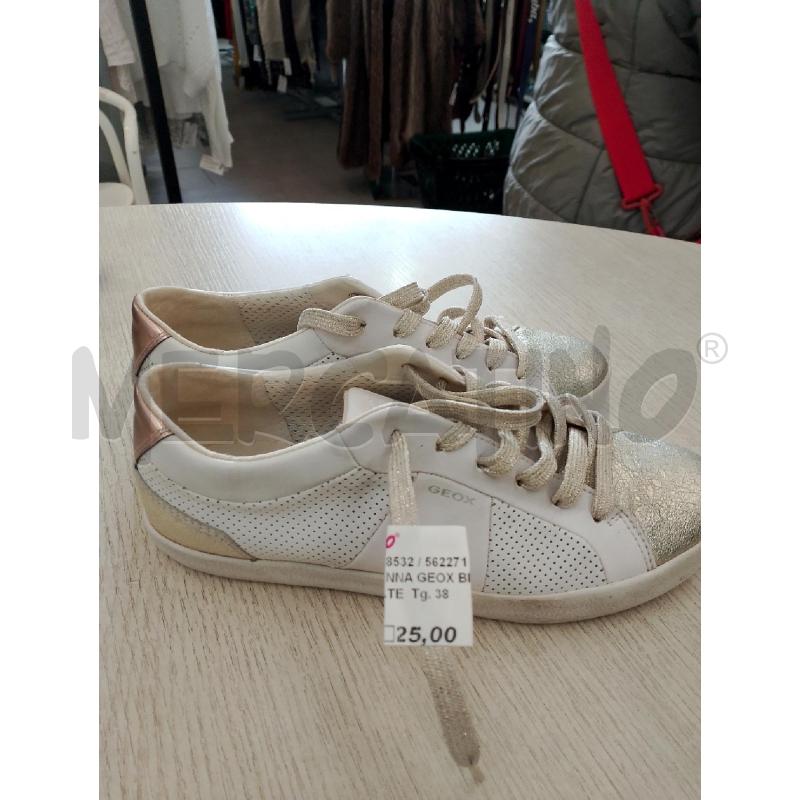 SCARPE DONNA GEOX BIANCHE DORATE | Mercatino dell'Usato San giovanni teatino 1