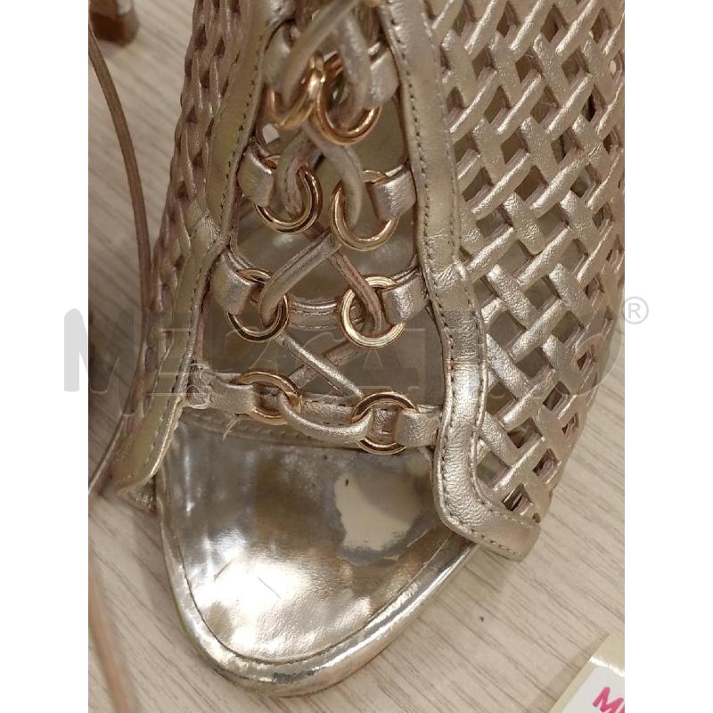 SCARPE DONNA GIUSEPPE ZANOTTI RETE DORATE TACCO | Mercatino dell'Usato San giovanni teatino 5