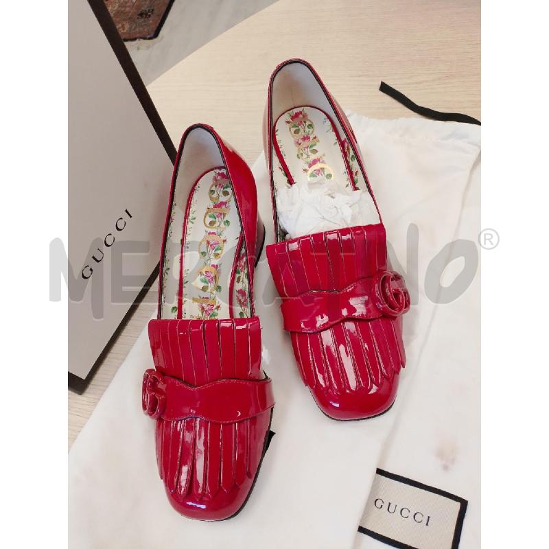 SCARPE DONNA GUCCI ROSSE LUCIDE N 38.5 | Mercatino dell'Usato San giovanni teatino 2