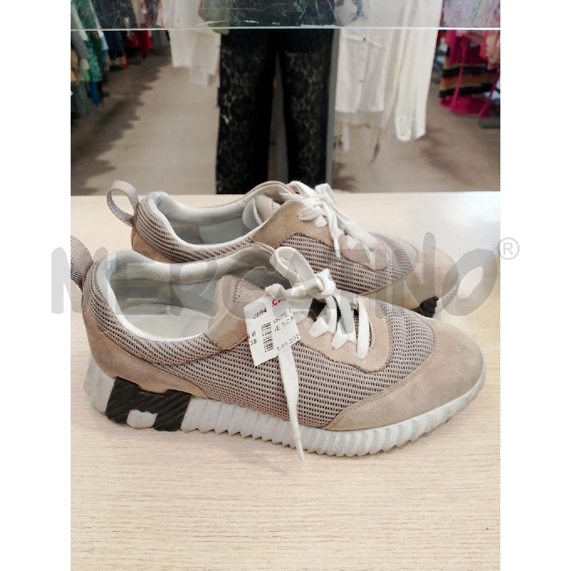 SCARPE DONNA HERMES BEIGE SCAMOSCIATE | Mercatino dell'Usato San giovanni teatino 1