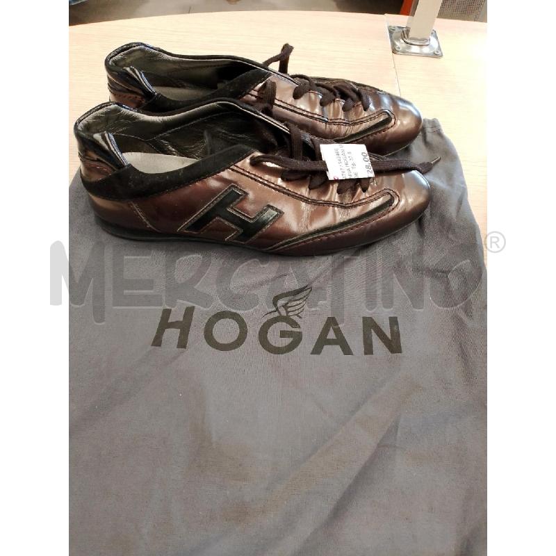 SCARPE DONNA HOGAN MARRONI LUCIDE | Mercatino dell'Usato San giovanni teatino 1