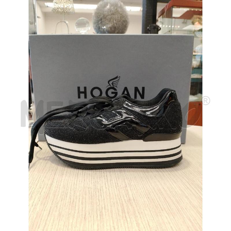 SCARPE DONNA HOGAN NERE BRILLANTINATE N 37.5 | Mercatino dell'Usato San giovanni teatino 1