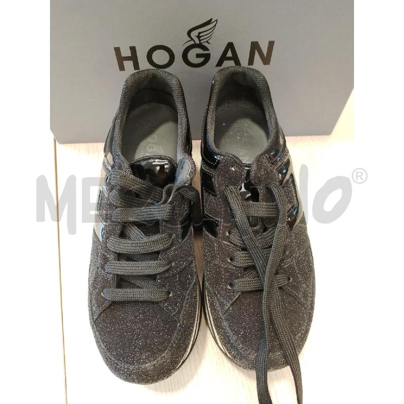 SCARPE DONNA HOGAN NERE BRILLANTINATE N 37.5 | Mercatino dell'Usato San giovanni teatino 2
