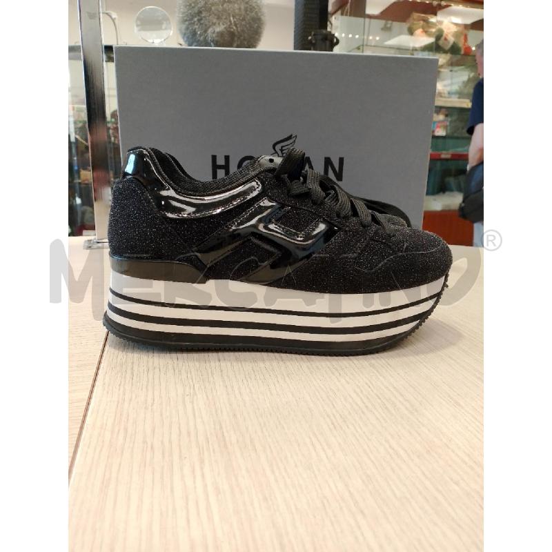 SCARPE DONNA HOGAN NERE BRILLANTINATE N 37.5 | Mercatino dell'Usato San giovanni teatino 4
