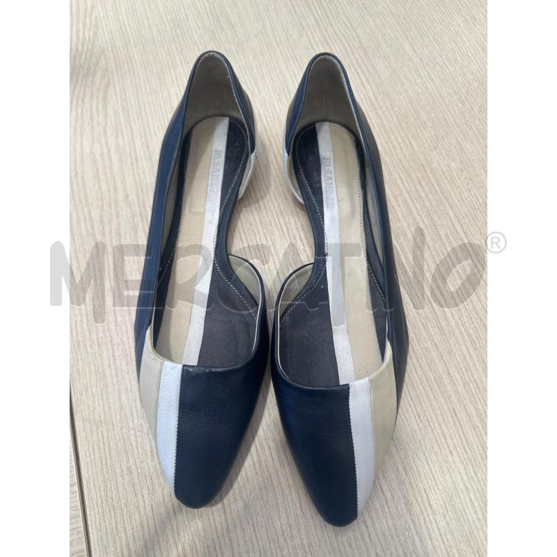 SCARPE DONNA JIL SANDER BALLERINE BIANCHE BLU BEIGE | Mercatino dell'Usato San giovanni teatino 3