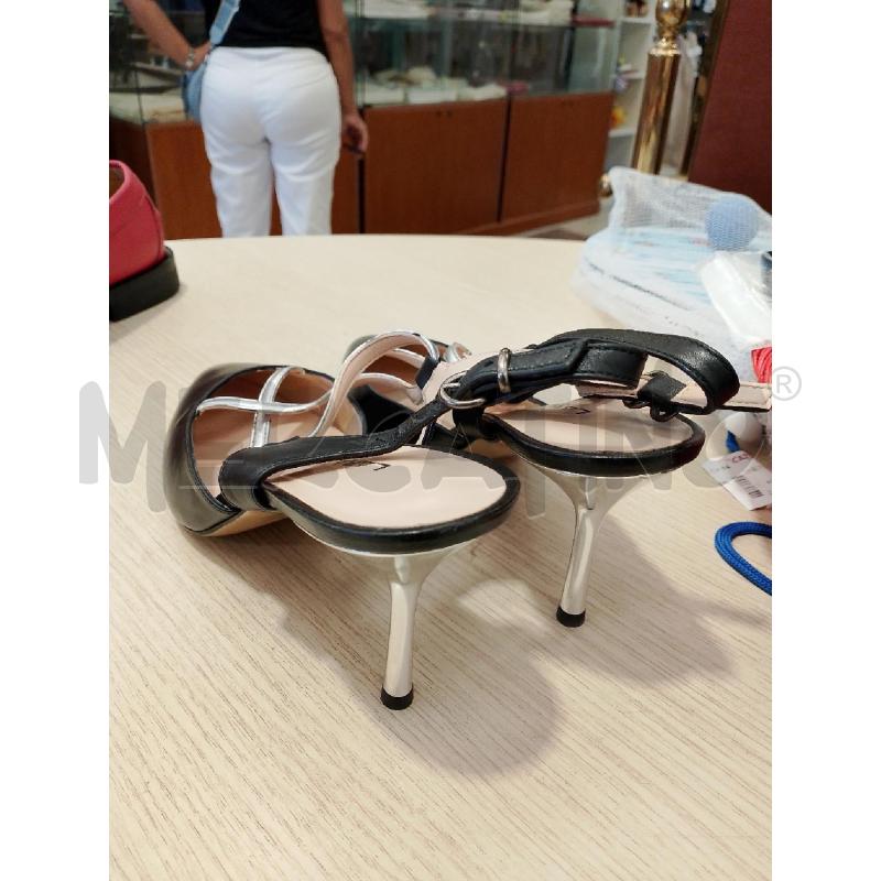 SCARPE DONNA LARA MAY NERE ARGENTATE TACCO | Mercatino dell'Usato San giovanni teatino 3