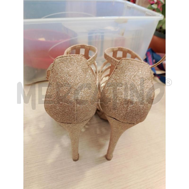 SCARPE DONNA LAURA BIAGIOTTI NERE TACCO BRILLANTINI  | Mercatino dell'Usato San giovanni teatino 3