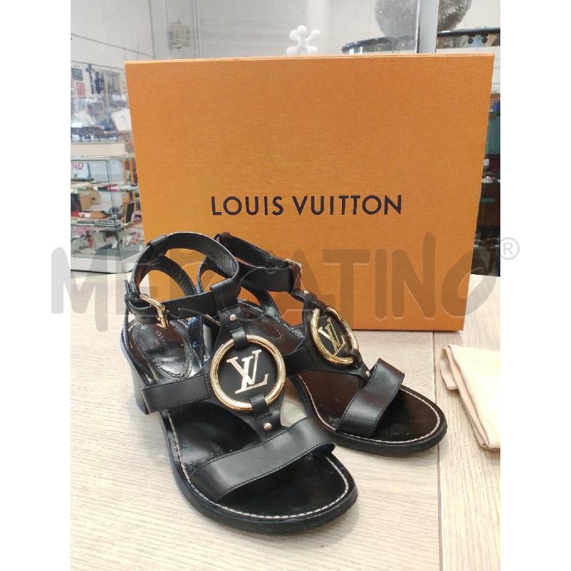 SCARPE DONNA LOUIS VUITTON NERE FIBIA DORATA TACCO | Mercatino dell'Usato San giovanni teatino 2