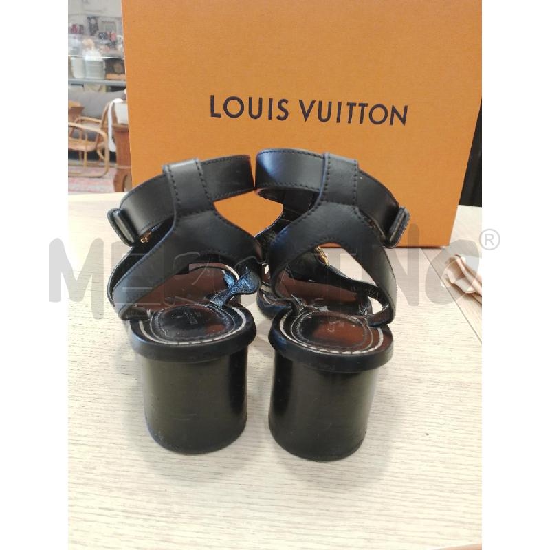 SCARPE DONNA LOUIS VUITTON NERE FIBIA DORATA TACCO | Mercatino dell'Usato San giovanni teatino 3
