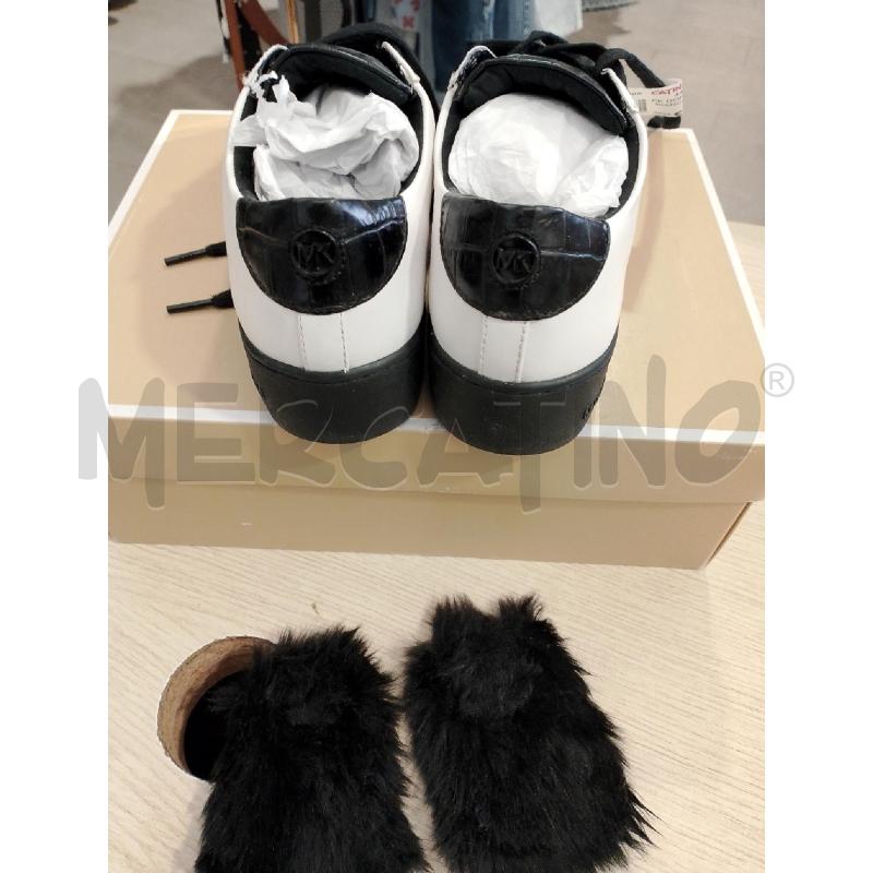 SCARPE DONNA MICHEAL KORS BIANCHE NERE  | Mercatino dell'Usato San giovanni teatino 3