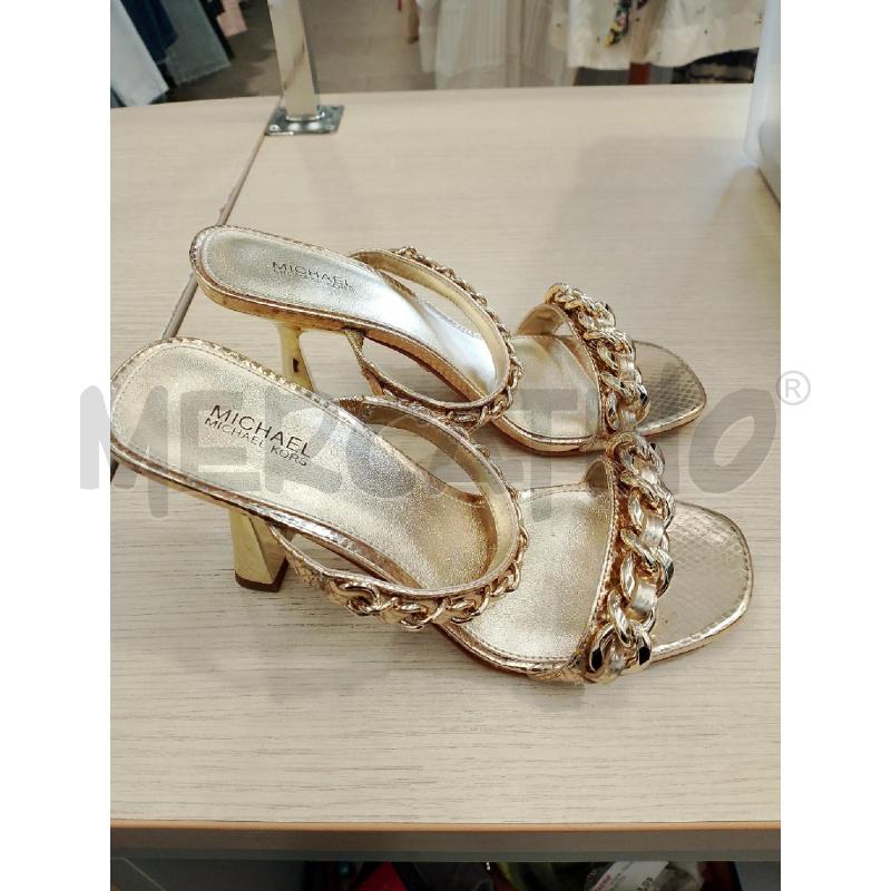 SCARPE DONNA MICHEAL KORS DORATE TACCO | Mercatino dell'Usato San giovanni teatino 3
