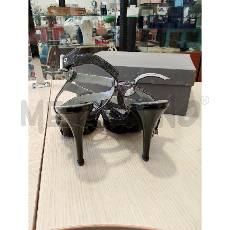 SCARPE DONNA NERO GIARDINI NERE ARGENTATE | Mercatino dell'Usato San giovanni teatino 3