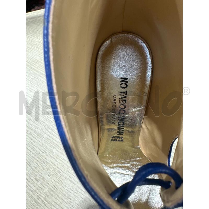 SCARPE DONNA NO TABOO WOMAN BLU LACCIO  | Mercatino dell'Usato San giovanni teatino 3
